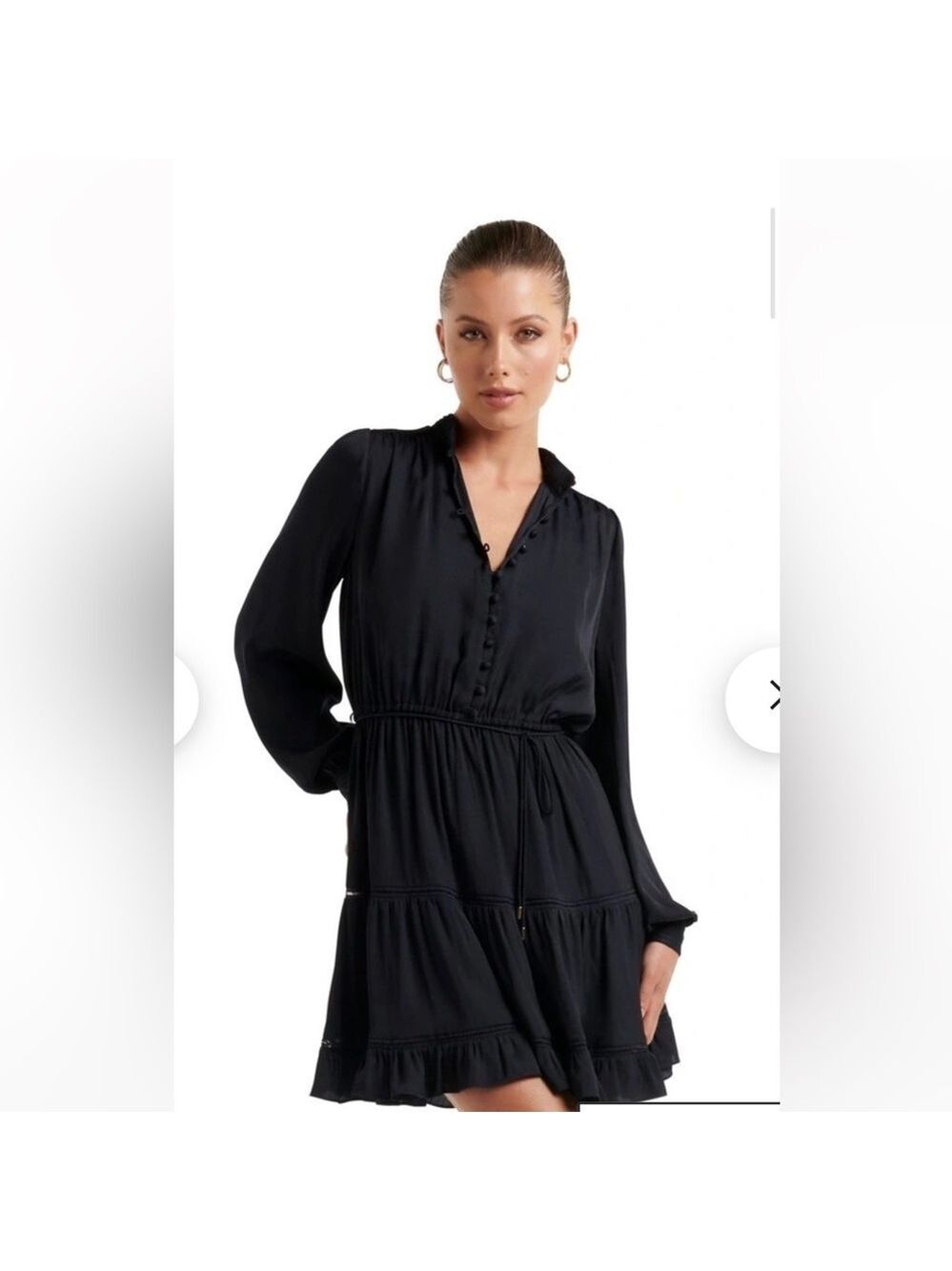 Ever New Elegant Black Long Sleeve Dress 
Size Small